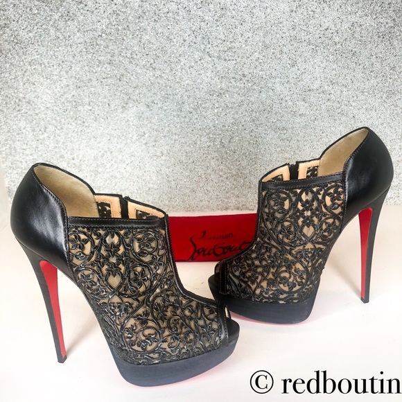 Christian Louboutin Shoes - 👠SOLD👠 Louboutin Pampas laser cut booties